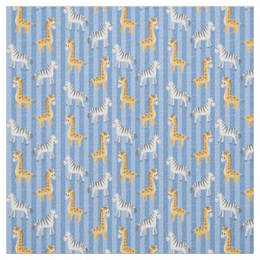 Baby Animals Jungle Safari Fabric