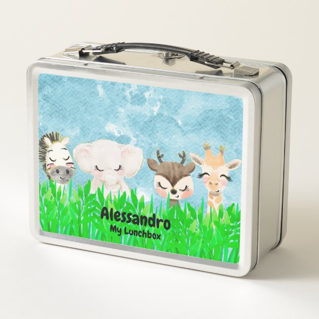 Baby Animals Metal Lunchbox (Back)