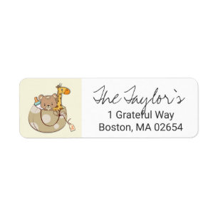 Baby Animals Return Address Label