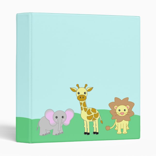 Baby Animals Scrapbook / School Binder (Front/Spine)
