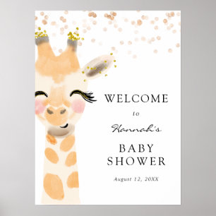 Baby Animals Shower Welcome Sign