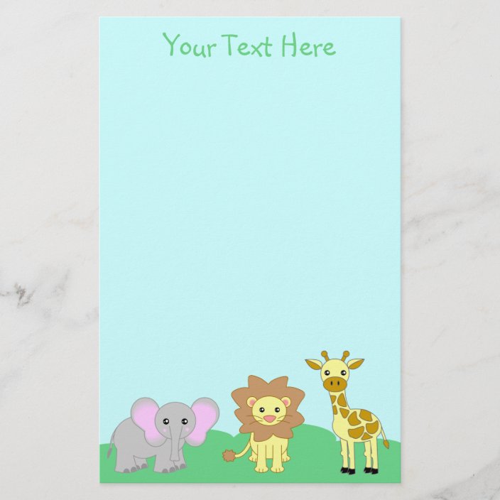 Baby Animals Stationery