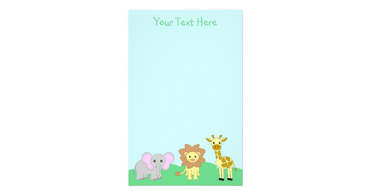 Baby Animals Stationery
