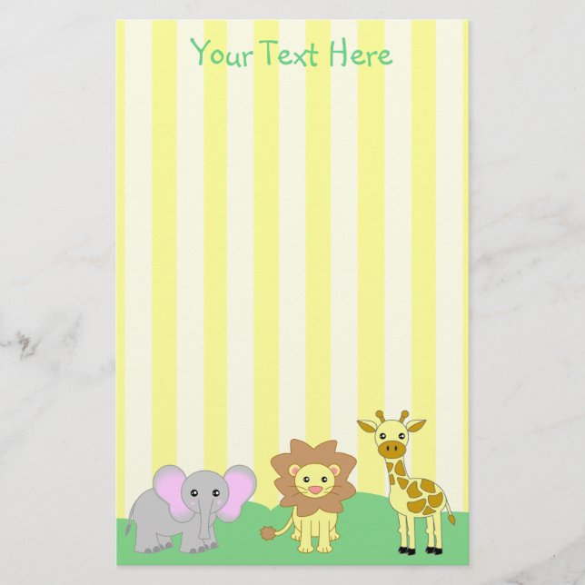Baby Animals Stationery (TBA) (Front)