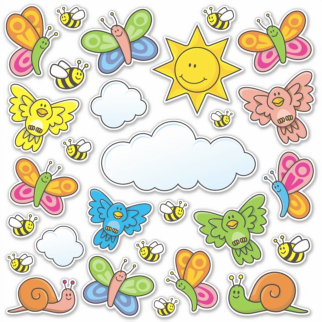 Baby Animals Sticker (Front)