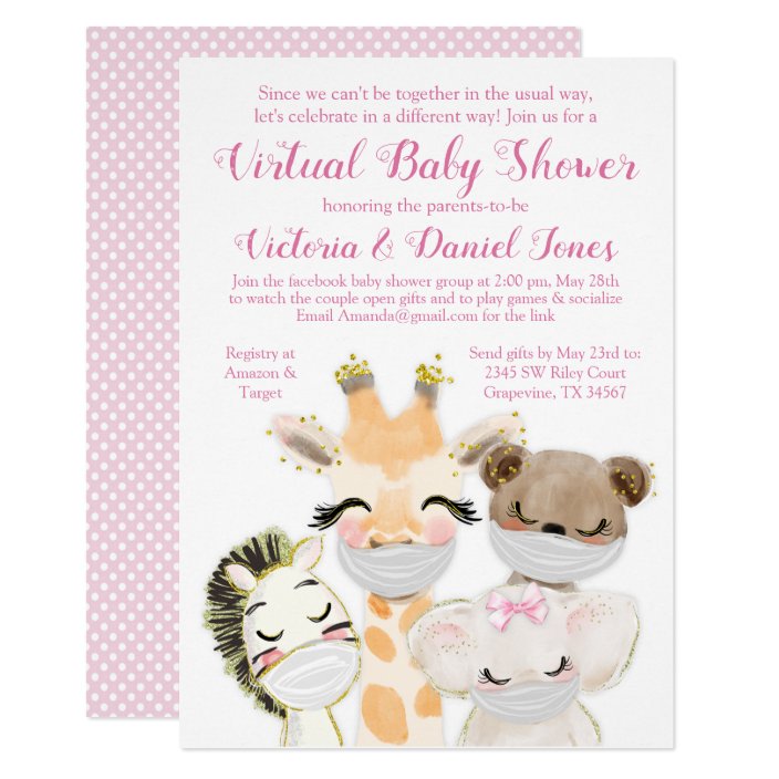 baby shower invitation with picture