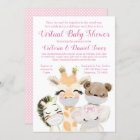 Baby Animals with Masks Drive By Covid Baby Shower