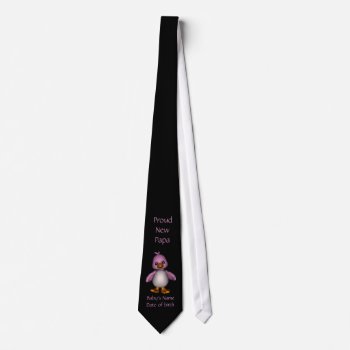 Baby Annoucement Tie For Baby Girl by TheGiftsGaloreShoppe at Zazzle