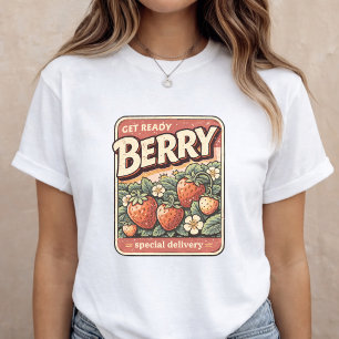 Baby Announcement Berry Pregnancy Reveal Tri-Blend Shirt