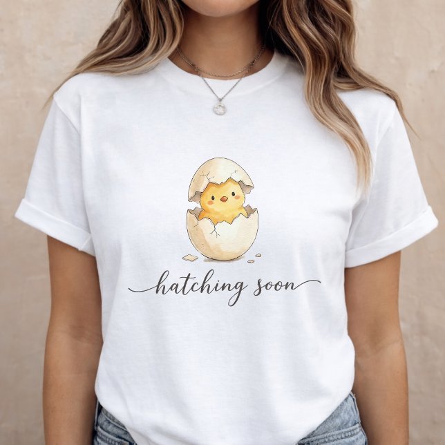 Baby Announcement Cute Chick Pregnancy Reveal Tri-Blend Shirt (Creator Uploaded)
