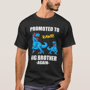 Baby Announcement Dinosaur  Promoted To Big Brothe T-Shirt