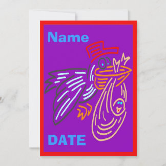 Baby Announcement, edit name, colors Announcement