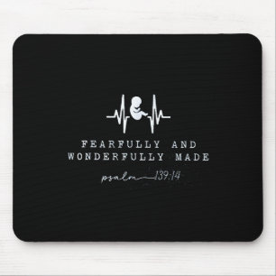 Baby Announcement Fearfully And Wonderfully Made,  Mouse Pad