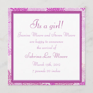 Baby Announcement (Girl)