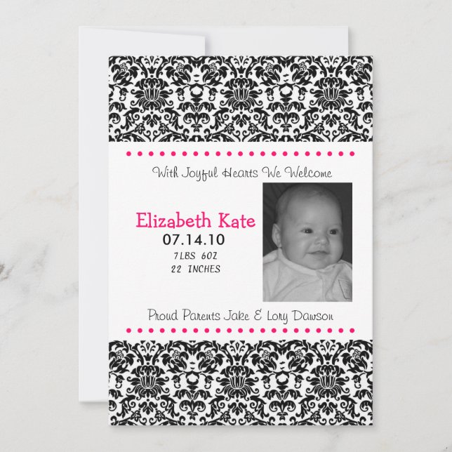 Baby Announcement Girl (Front)