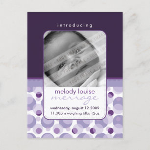 BABY ANNOUNCEMENT ::  hello baby 4 Postcard