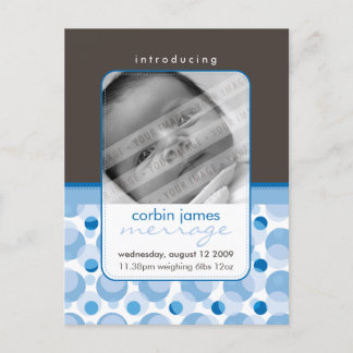 BABY ANNOUNCEMENT :: hello baby 6 Postcard