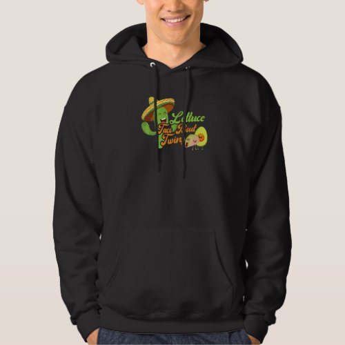 Baby Announcement Lettuce Taco Bout A Twins 2 Hoodie