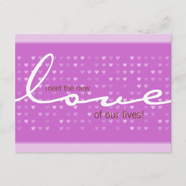 BABY ANNOUNCEMENT - love girl (Front)