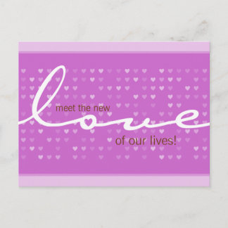 BABY ANNOUNCEMENT - love girl Postcard