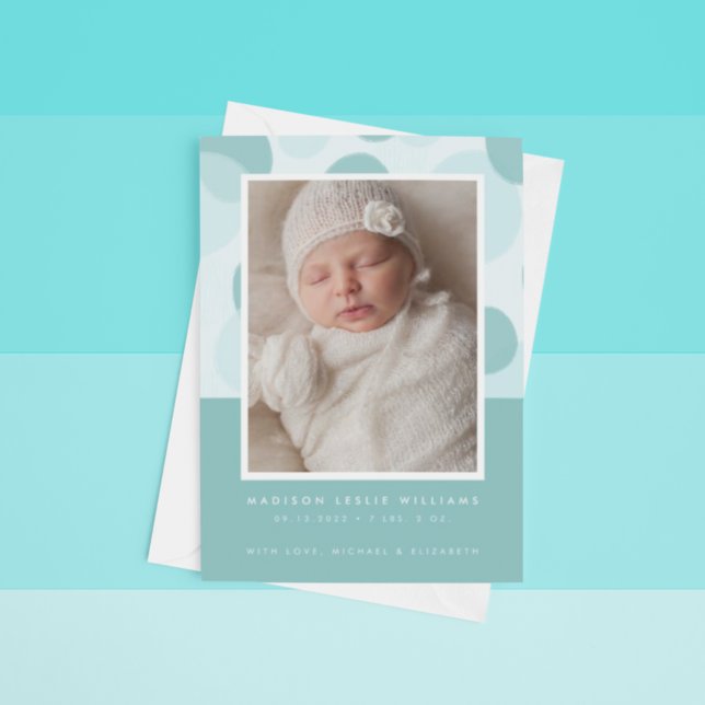 BABY ANNOUNCEMENT Minimalist Abstract (Creator Uploaded)