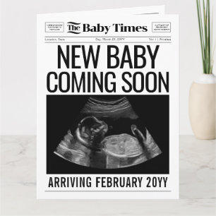 Baby Announcement Newspaper Pregnancy Reveal