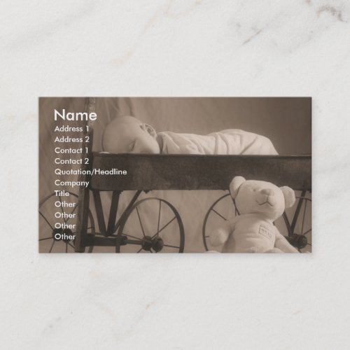 Baby Announcement or Business Business Cards