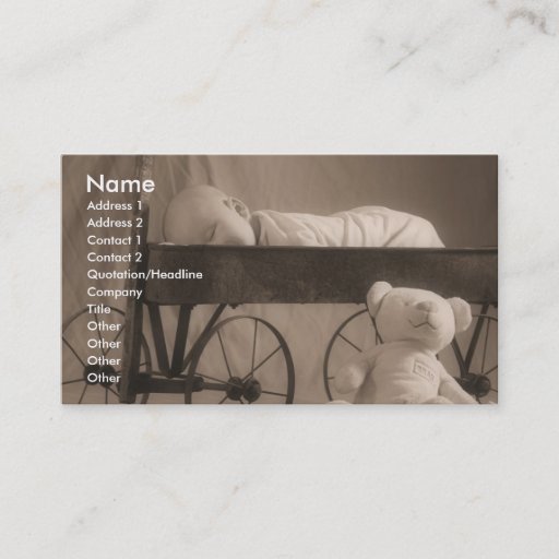 Customizable Baby Announcement or Business Business Cards