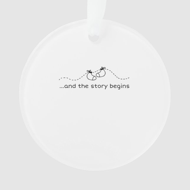 Baby announcement ornament (Front)