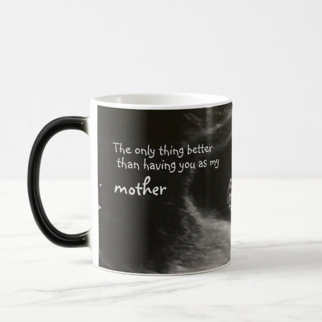 Baby Announcement Reveal Magic Mug (Left)