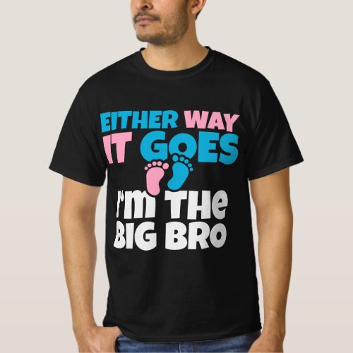 Baby Announcement to Big Brother  Gender Reveal G T_Shirt