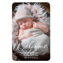 Baby Announcement Welcome Birth Announcement Magnet