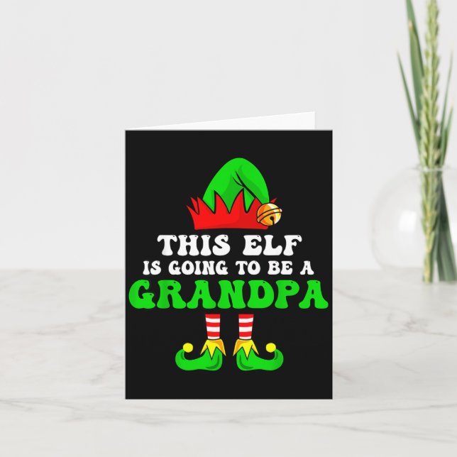 Baby Announcement Xmas Tee This Elf Is Going To Be (Front)