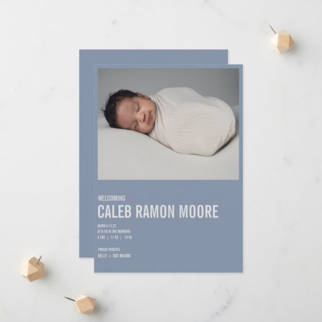 BABY ANNOUNCMENT ANNOUNCEMENT (Front/Back In Situ)