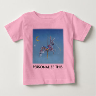 Baby Apparel - Cosmic Rabbit Carousel Baby T-Shirt