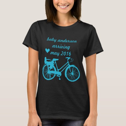 Baby Arriving Vintage Bicycles Vintage Modern Bike T_Shirt