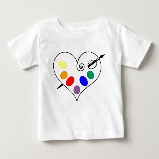 Baby Artist Baby T-Shirt (Front)