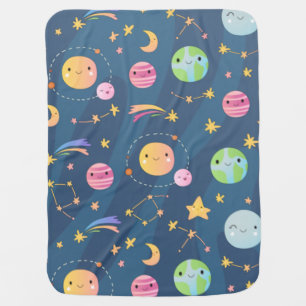 Baby Astronaut Outer Space Baby Blanket
