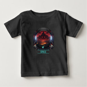 Baby Astronaut Space Mystery Red Planet Graphic T-Shirt