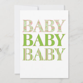 Baby, Baby, Baby Invitation