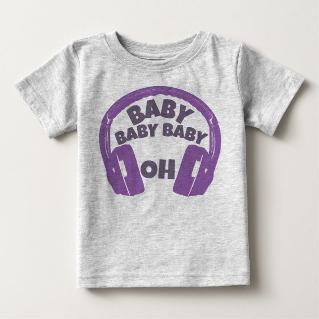 Baby Baby Baby Oh Headphone T-Shirt (Front)