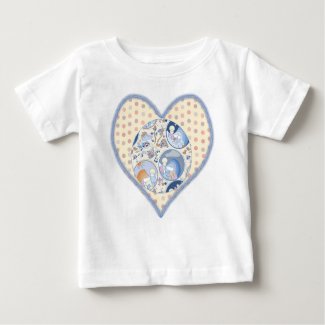 Baby, Baby, Snuggle Up T shirt with Heart