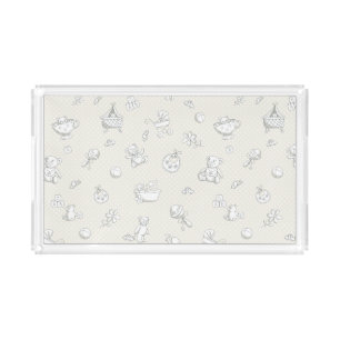 Baby background acrylic tray