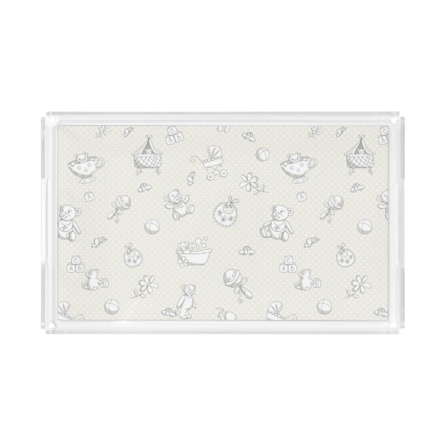 Baby background acrylic tray (Front)