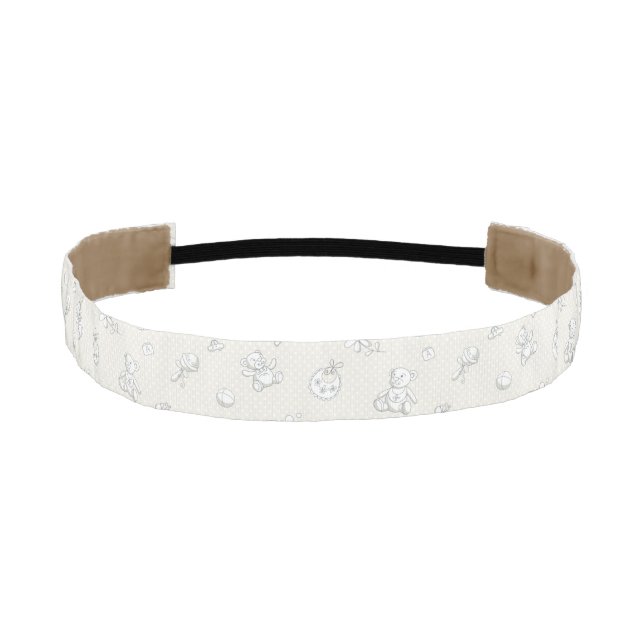 Baby background athletic headband (Front)