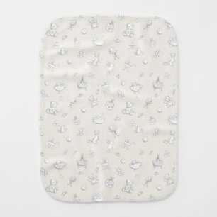 Baby background burp cloth