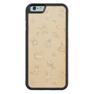 Baby background carved maple iPhone 6 bumper case