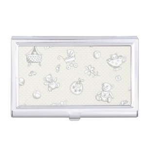 Baby background case for business cards