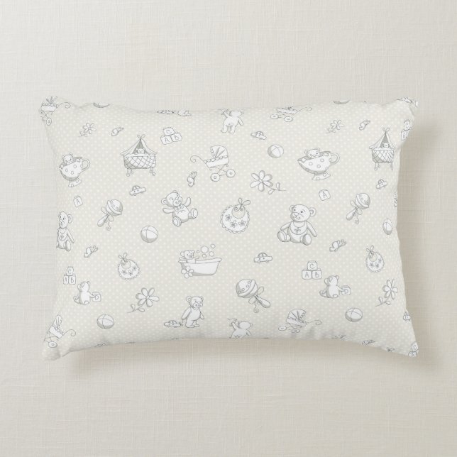 Baby background decorative pillow (Front)