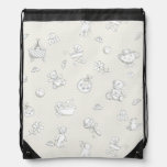 Baby background drawstring bag
